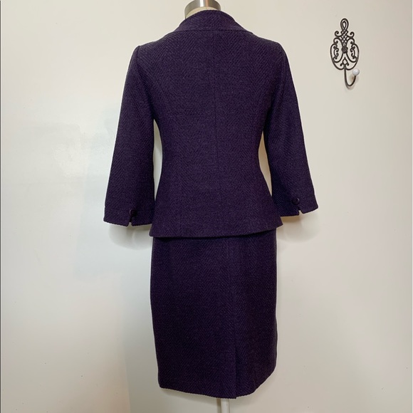 PENDLETON Herringbone Wool Jkt/Skirt Suit Sz 8 - Picture 6 of 16